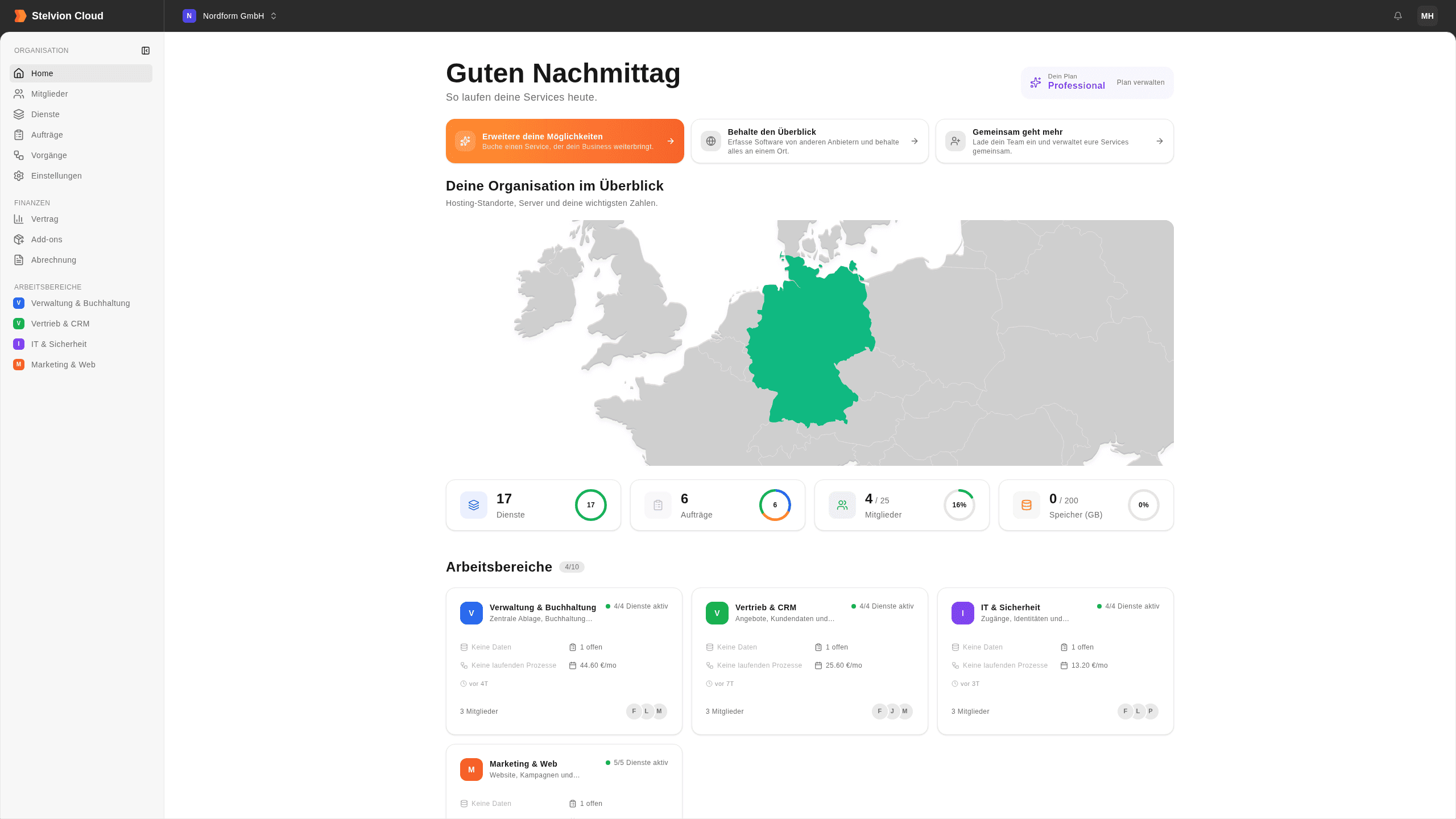 Stelvion Cloud Dashboard
